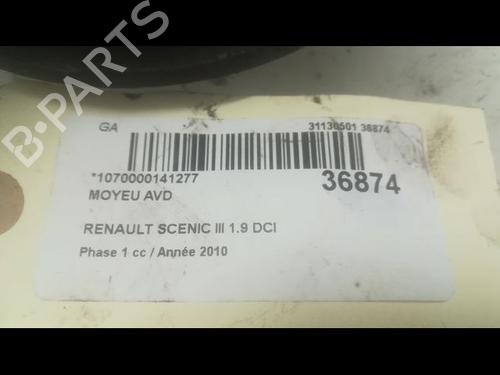 Left front steering knuckle RENAULT GRAND SCÉNIC III (JZ0/1_) 1.9 dCi (JZ0J, JZ0N, JZ1K, JZ1S) | BP14875455M25 