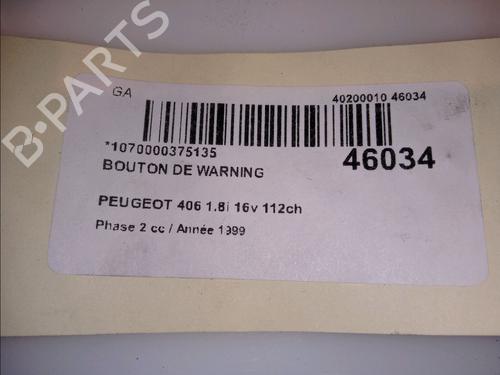 Used Warning switch Warning switch PEUGEOT 406 (8B) 1.8 16V (110 hp) 11100853 11100853
