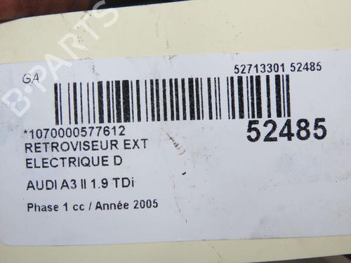 right-mirror-audi-a3-sportback-8pa-2004-2005-2006-2007-2008-2009-2010-2011-2012-2013-2014-2015-33948407 main image