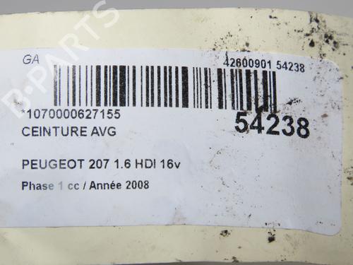 Used Front left belt tensioner PEUGEOT 207 (WA_, WC_) 1.6 HDi (90 hp) 32277457