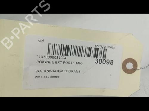 Used Rear left exterior door handle VW TOURAN (5T1) 2.0 TDI (150 hp) 23176788