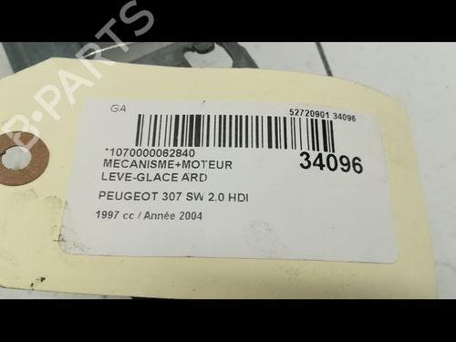 rear-right-window-mechanism-peugeot-307-sw-3h-2002-2003-2004-2005-2006-2007-2008-2009-23176712 main image
