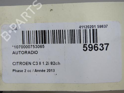 Radio CITROËN C3 II (SC_) 1.2 VTi 82 | BP36791329E6 - Image 6