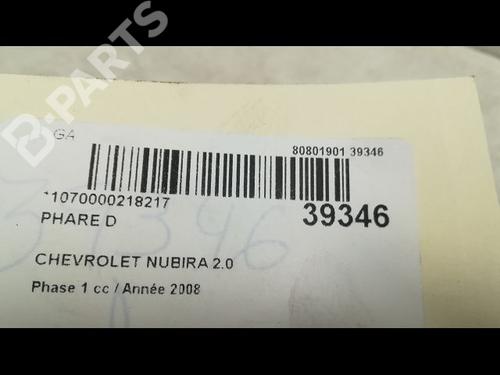 Right headlight CHEVROLET NUBIRA Estate 2.0 D | BP9606243C29 