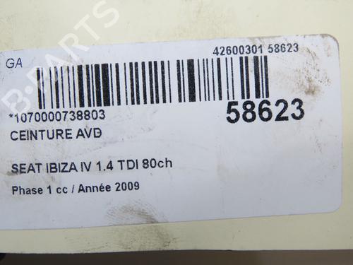 Used Front right seatbelt Front right seatbelt 38942671 38942671