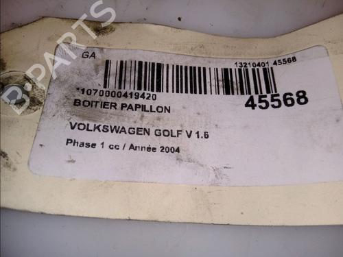 Throttle body VW GOLF V (1K1) 1.6 | BP12521595M82 