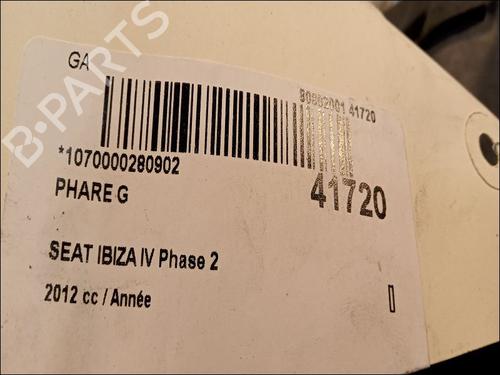 Used Left headlight SEAT IBIZA IV (6J5, 6P1) 1.4 (85 hp) 9614121