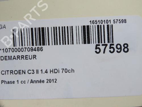 Starter CITROËN C3 II (SC_) 1.4 HDi 70 (SC8HZC, SC8HR0, SC8HP4) | BP37862710M8 - Image 7