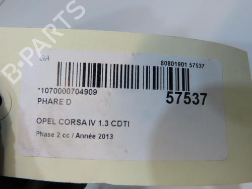 Right headlight OPEL CORSA E (X15) 1.3 CDTI (08, 68) | BP36511106C29 - Image 5