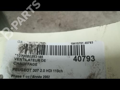 Heater blower motor PEUGEOT 307 (3A/C) 2.0 HDi 110 | BP9610089M62 