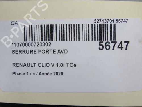 Front right lock RENAULT CLIO V (B7_) 1.0 LPG (B7MT) | BP33188204C97 - Image 7