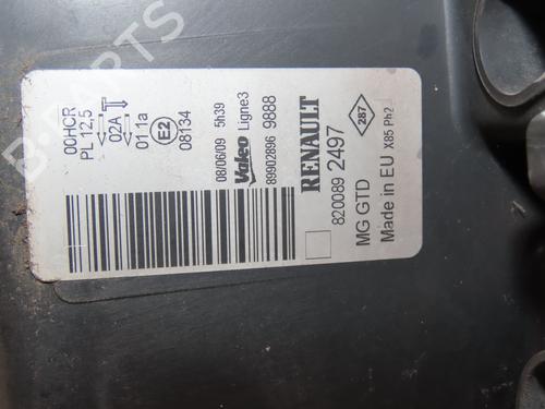 Left headlight RENAULT CLIO III (BR0/1, CR0/1) 1.5 dCi (BR17, CR17) | BP29045785C28 