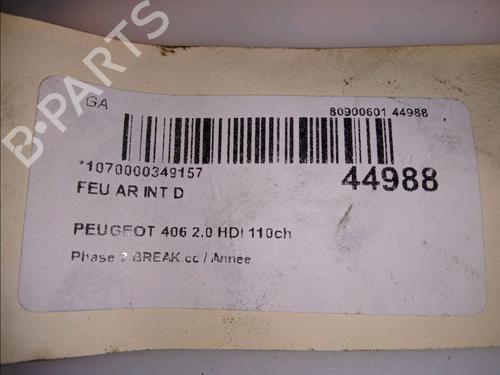 Used Right tailgate light PEUGEOT 406 Break (8E/F) 2.0 HDI 110 (109 hp) 23177845