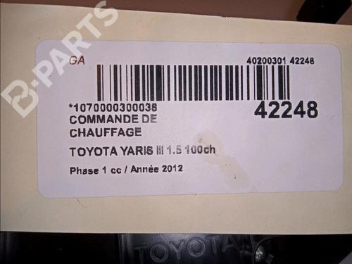 Climate control TOYOTA YARIS (_P13_) 1.5 Hybrid (NHP130_, NHP130) | BP11101022I5 