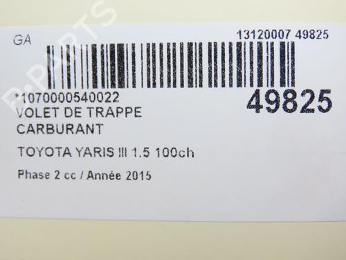 Fuel flap TOYOTA YARIS (_P13_) 1.5 Hybrid (NHP130_) | BP19326449C131 