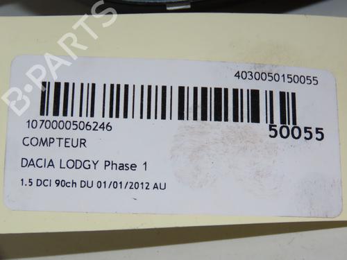 Used Instrument cluster DACIA LODGY (JS_) 1.5 dCi (90 hp) 17868355