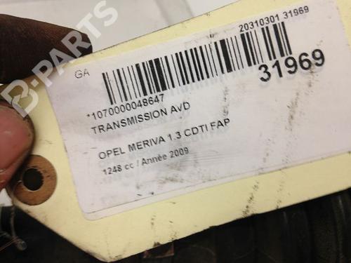 Right front driveshaft OPEL MERIVA A MPV (X03) 1.3 CDTI (E75) | BP9593865M39 