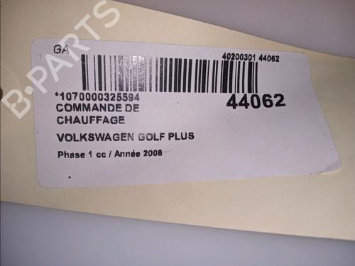 Used Climate control VW GOLF PLUS V (5M1, 521) 1.9 TDI (105 hp) 11101040