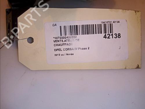 Used Heater blower motor Heater blower motor OPEL CORSA D (S07) 1.3 CDTI (L08, L68) (75 hp) 12094857 12094857