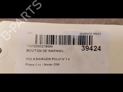 Used Warning switch VW POLO IV (9N_, 9A_) 1.4 TDI (70 hp) 9613814
