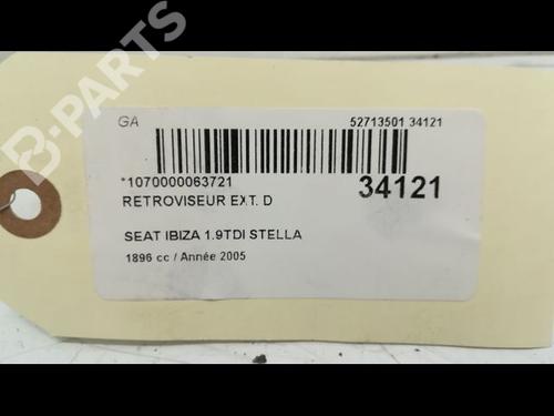 Right mirror SEAT IBIZA III (6L1) 1.9 TDI | BP9595199C27 