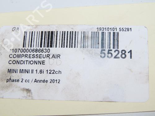 Compresseur AC MINI MINI (R56) Cooper (122 hp) 31819546