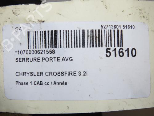 Used Front left lock Front left lock CHRYSLER CROSSFIRE 3.2 (218 hp) 40518081 40518081