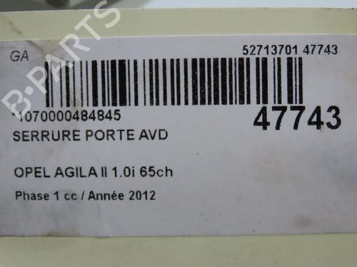 Front right lock OPEL AGILA B (H08) 1.0 (F68) | BP23125051C97