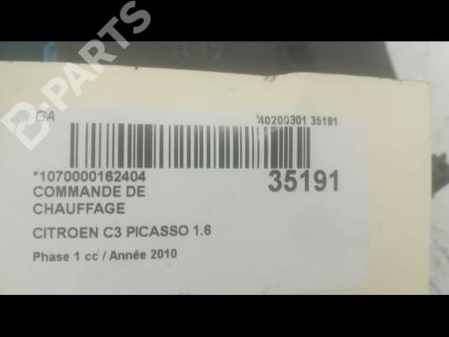 Climate control CITROËN C3 Picasso (SH_) 1.6 HDI 90 | BP9601406I5 