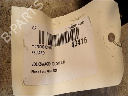 Right taillight VW POLO (6N2) 1.4 16V | BP9617378C35