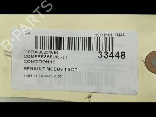 Used AC compressor RENAULT MODUS / GRAND MODUS (F/JP0_) 1.5 dCi (FP0F, JP0F) (86 hp) 9594069