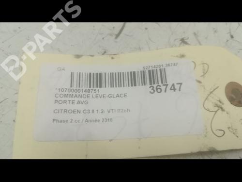 Left front window switch CITROËN C3 II (SC_) 1.2 VTi 82 | BP9600520I27 