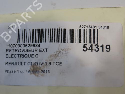 Left mirror RENAULT CLIO IV (BH_) 0.9 TCe 90 (BHNF, BHMA, BHMH, BHJK, BHJR) | BP29379929C26 