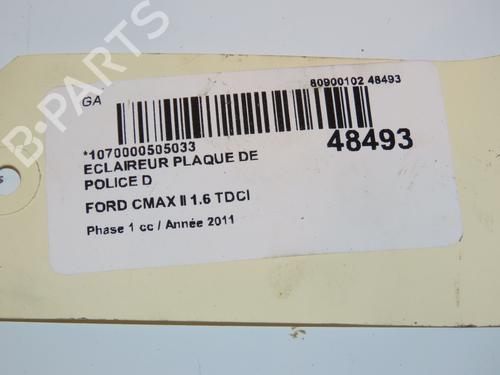 Used Licence plate light FORD C-MAX II (DXA/CB7, DXA/CEU) 1.6 TDCi (115 hp) 16781461
