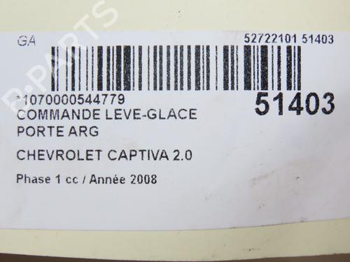 Left rear window switch CHEVROLET CAPTIVA (C100, C140) 2.0 D 4WD | BP28832028I29  - Image 5