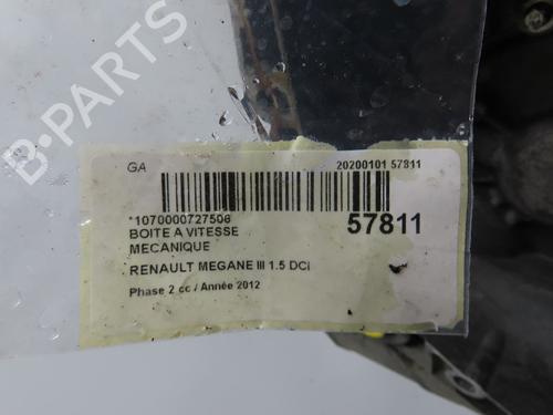 Gearbox RENAULT MEGANE III Hatchback (BZ0/1_, B3_) 1.5 dCi (BZ0C) | BP36246579M3 - Image 7