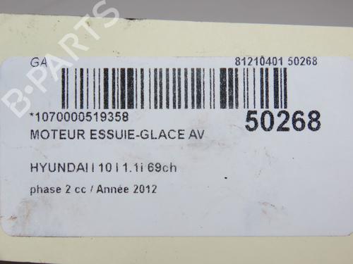 Front wiper motor HYUNDAI i10 I (PA) 1.1 | BP23064731M29 