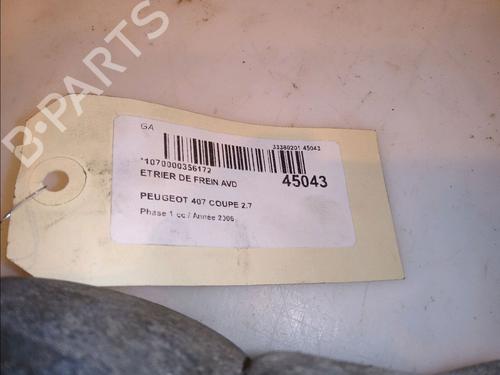 Used Right front brake caliper Right front brake caliper PEUGEOT 407 Coupe (6C_) 2.7 HDi (204 hp) 14877686 14877686