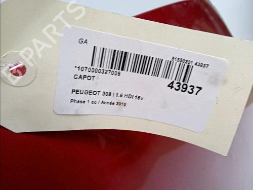 hood-peugeot-308-i-4a_-4c_-16-hdi-7901p6-2007-2008-2009-2010-2011-2012-2013-2014-2015-2016-11101956 main image