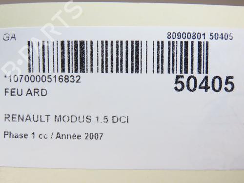 Højre baglygte RENAULT MODUS / GRAND MODUS (F/JP0_) 1.5 dCi (FP0G, JP0G) (68 hp) 28832636