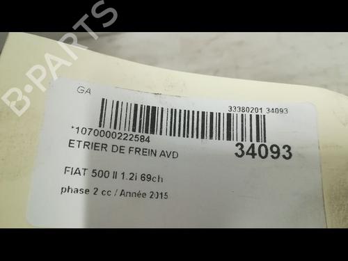 Right front brake caliper FIAT 500 (312_) 1.2 (312AXA1A) | BP36494172M104 - Image 3