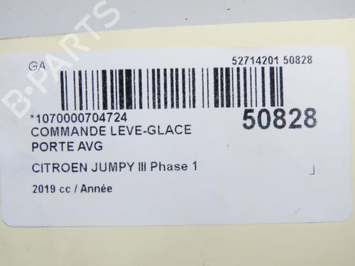 Used Left front window switch Left front window switch CITROËN JUMPY III Van (V_) 1.5 BlueHDi 120 (120 hp) 36246755 36246755