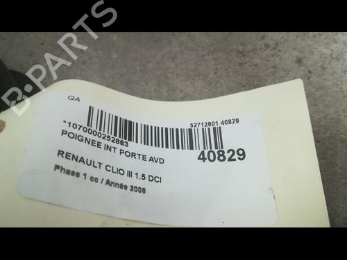 Used Front right interior door handle RENAULT CLIO III (BR0/1, CR0/1) 1.5 dCi (BR17, CR17) (86 hp) 9610037
