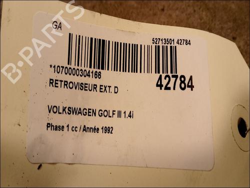 Used Right mirror VW GOLF III (1H1) 1.4 (60 hp) 23176231