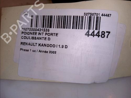 Used Rear right interior door handle RENAULT KANGOO (KC0/1_) D 65 1.9 (KC0E, KC02, KC0J, KC0N) (64 hp) 23177137