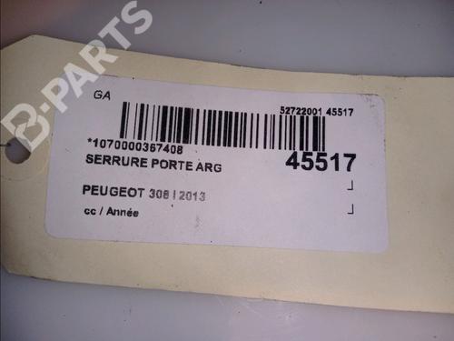 Rear left lock PEUGEOT 308 I (4A_, 4C_) 1.6 HDi | BP11103523C100 