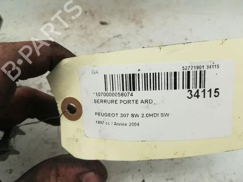 Used Rear right lock PEUGEOT 307 SW (3H) 2.0 HDI 110 (107 hp) 9594727