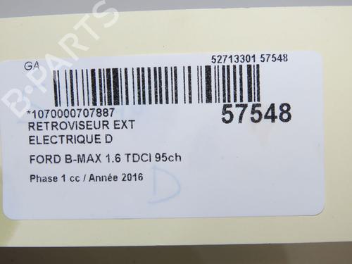 Used Right mirror Right mirror FORD B-MAX (JK) 1.5 TDCi (95 hp) 33279308 33279308