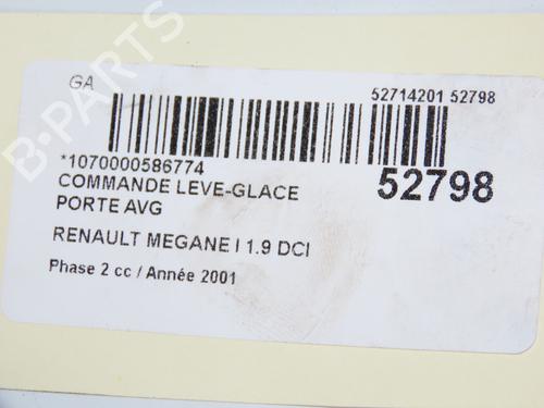 Left front window switch RENAULT MEGANE I Coach (DA0/1_) 1.9 dCi (DA05, DA1F) | BP32200869I27 - Image 5