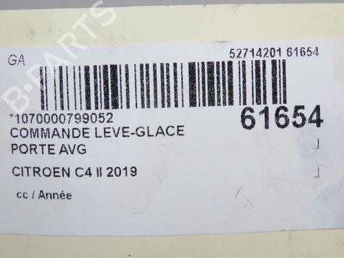 Used Left front window switch Left front window switch CITROËN GRAND C4 SPACETOURER (3A_, 3E_) 2.0 BlueHDi 160 (163 hp) 39387886 39387886